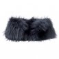 Preview: Stretch Stole Made of Black Silver Fox Fur